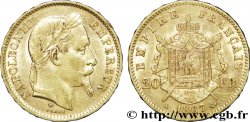 20 francs or Napoléon III, tête laurée 1867 Paris F.532/15