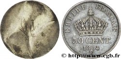 Essai uniface du revers de 50 centimes Napoléon III, tête laurée 1864 Paris VG.3661