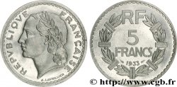 Essai de 5 francs Lavrillier, en aluminium, lourd 1933 Paris G.-