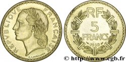 Essai de 5 francs Lavrillier en bronze-aluminium 1939 Paris F.337/2