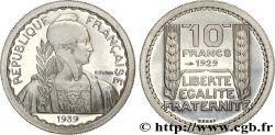 Préparation de la 10 francs Pétain, moyen module, listel large, 26 mm, 8 g - Essai n.d. Paris Maz.2606 e