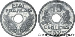 Essai de 10 centimes, petit module 1943 Paris F.142/1