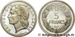 Essai de 5 francs Lavrillier, poids très léger 1947 Paris G.-