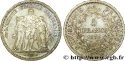 Essai de frappe de la 10 francs Hercule de 1964 au type du 5 francs Hercule, tranche en relief 1873 Paris F.334/9 var.