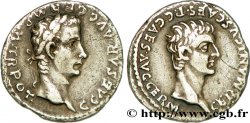 CALIGULA et GERMANICUS Denier TTB+