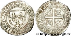 CHARLES VI LE FOU OU LE BIEN AIMÉ Blanc dit guénar 20/10/1411 Rouen