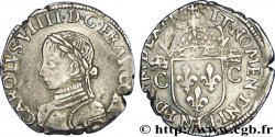 CHARLES IX Demi-teston, 2e type 1563 (MDLXIII) Rennes