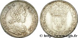 LOUIS XIV LE GRAND OU LE ROI SOLEIL Quart d écu à la mèche courte 1644 Paris, Monnaie du Louvre