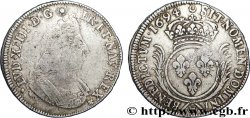LOUIS XIV LE GRAND OU LE ROI SOLEIL Écu aux palmes 1694 La Rochelle