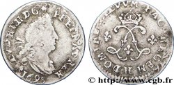 LOUIS XIV LE GRAND OU LE ROI SOLEIL Quadruple sol aux deux L 1695 La Rochelle