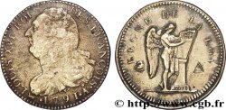 LOUIS XVI (MONARQUE CONSTITUTIONNEL) Essai hydride de la pièce de 2 sols et du demi-écu 1791 Paris