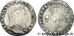 CHARLES IX. MONNAYAGE AU NOM DE HENRI II Teston à la tête nue, 5e type 1561 Toulouse