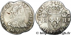 HENRI III Teston, 3e type, col fraisé 1576 (MDLXXVI) Toulouse
