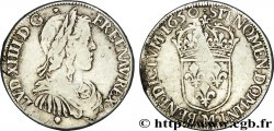 LOUIS XIV THE SUN KING Demi-écu à la mèche longue 1650 Toulouse