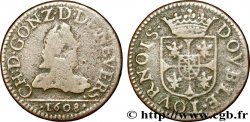 ARDENNES - PRINCIPAUTY OF ARCHES-CHARLEVILLE - CHARLES I OF GONZAGUE Double tournois, type 3