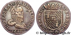 ARDENNES - PRINCIPAUTY OF SEDAN - HENRI OF LA TOUR D AUVERGNE Liard, type 2 (col fraisé)