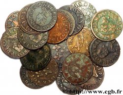 PRINCIPAUTÉ DE CHÂTEAU-REGNAULT - FRANÇOIS DE BOURBON-CONTI Lot de 21 doubles tournois, type 18