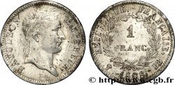 Faux de 1 franc Napoléon Ier tête laurée, République française 1808 Strasbourg F.204/4 var.