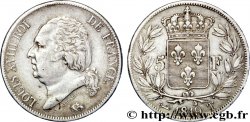 5 francs Louis XVIII, tête nue 1819 Nantes F.309/47