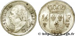 1/4 franc Louis XVIII 1824 Lille F.163/35