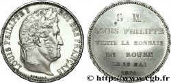 Monnaie de visite au module de 5 francs pour Louis-Philippe à la Monnaie de Rouen 1831 Rouen VG.2824 