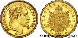 20 francs or Napoléon III, tête laurée 1861 Paris F.532/1