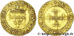 LOUIS XII LE PÈRE DU PEUPLE Écu d or au soleil 25/04/1498 Lyon TTB