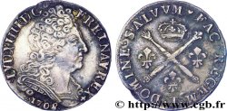 LOUIS XIV LE GRAND OU LE ROI SOLEIL Vingt sols aux insignes 1708 Nantes