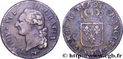 LOUIS XVI (MONARQUE CONSTITUTIONNEL) Sol dit à l écu 1791 Lyon