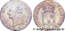 LOUIS XVI (MONARQUE CONSTITUTIONNEL) Sol dit à l écu 1791 Lille