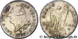 LOUIS XVI (MONARQUE CONSTITUTIONNEL)  30 sols dit  au génie , type FRANCOIS 1792 Lille SUP/TTB+