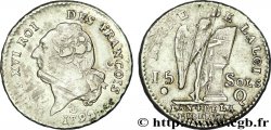 LOUIS XVI 15 sols dit au génie , type FRANÇOIS 1792 Perpignan