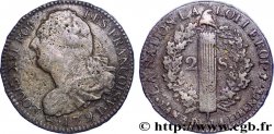 LOUIS XVI (MONARQUE CONSTITUTIONNEL) 2 sols dit au faisceau , type FRANÇOIS 1791 Paris