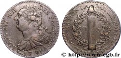 LOUIS XVI 2 sols dit au faisceau , type FRANÇOIS 1791 Paris