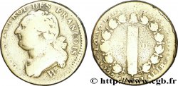 LOUIS XVI (MONARQUE CONSTITUTIONNEL)  12 deniers dit  au faisceau , type FRANCOIS 1792 Arras B