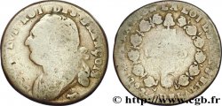 LOUIS XVI (MONARQUE CONSTITUTIONNEL)  12 deniers dit  au faisceau , type FRANCOIS 1792 Pau B