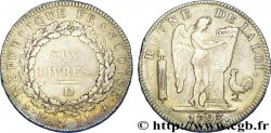 LA CONVENTION Six livres dit  au génie  1793 Lyon TTB