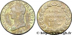 Cinq centimes Dupré, grand module 1801 Genève F.115/158 B