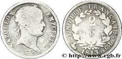 2 francs Napoléon Ier tête laurée, Empire français 1813 Gênes F.255/54 VG