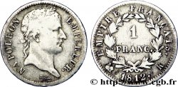 1 franc Napoléon Ier tête laurée, Empire français 1812 Bordeaux F.205/48 TB