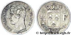 1/4 franc Charles X 1825 Paris F.164/1 TTB