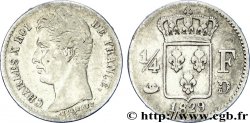 1/4 franc Charles X 1829 Lyon F.164/32 TB