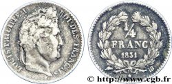 1/4 franc Louis-Philippe 1831 Strasbourg F.166/3
