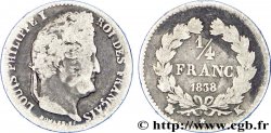 1/4 franc Louis-Philippe 1838 Bordeaux F.166/72