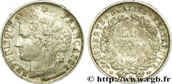 50 centimes Cérès, IIe République 1850 Strasbourg F.184/3 TTB