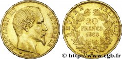 20 francs or Napoléon III, tête nue 1860 Strasbourg F.531/20