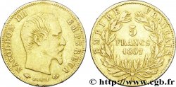 5 francs or Napoléon III, tête nue, grand module 1857 Paris F.501/4