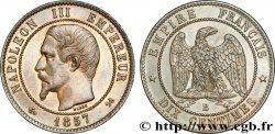 Dix centimes Napoléon III, tête nue 1857 Rouen F.133/41