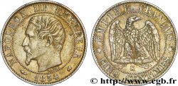 Cinq centimes Napoléon III, tête nue 1854 Bordeaux F.116/13
