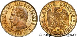 Cinq centimes Napoléon III, tête nue 1856 Strasbourg F.116/32